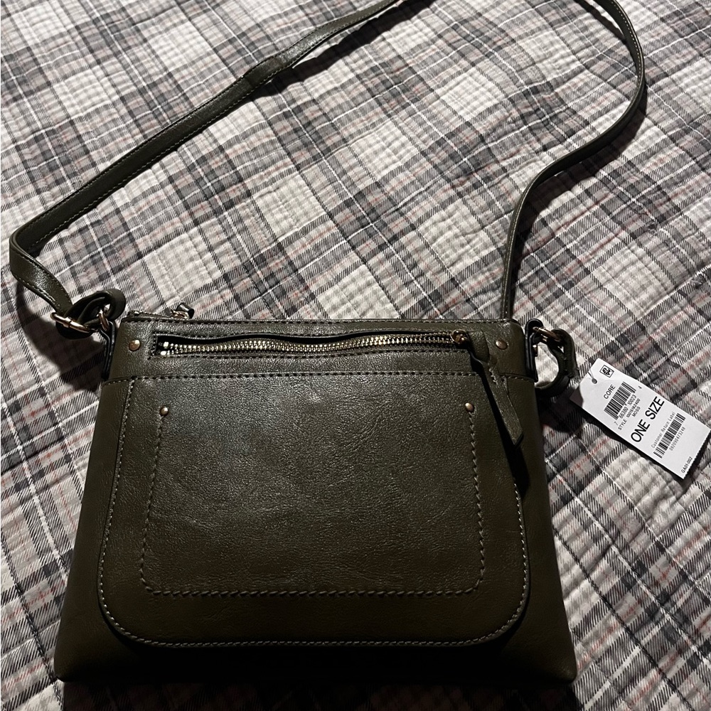 INC International Concepts Dark (moss) Green Crossbody Bag